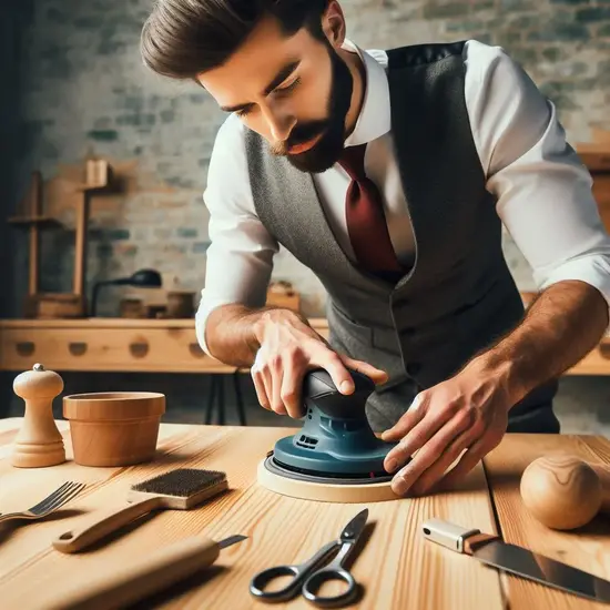 Cómo restaurar una mesa de madera vieja con lijadora