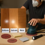 Acabado brillante vs satinado vs mate preparación de superficie y lijado final