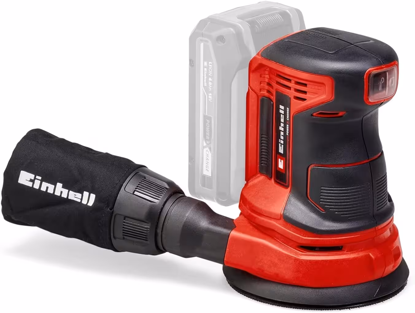 Lijadora excéntrica Einhell TE-RS 18 Li de 125 mm a batería 18 V
