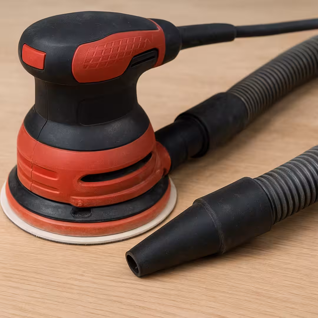 Lijadora conectada a manguera con adaptador cónico de 27–32 mm