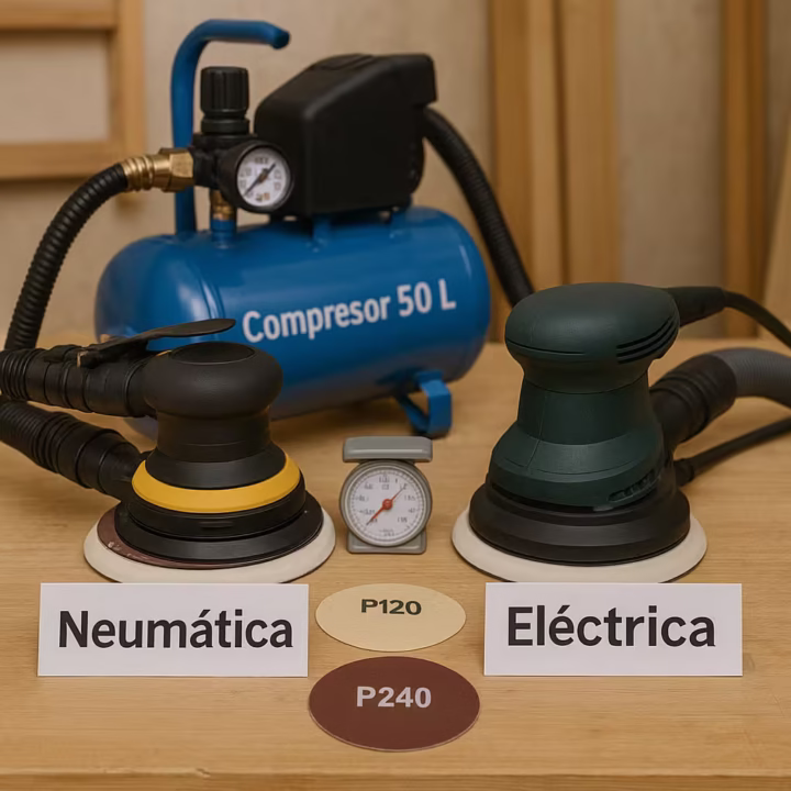 Lijadoras de aire cuándo compensan frente a las eléctricas