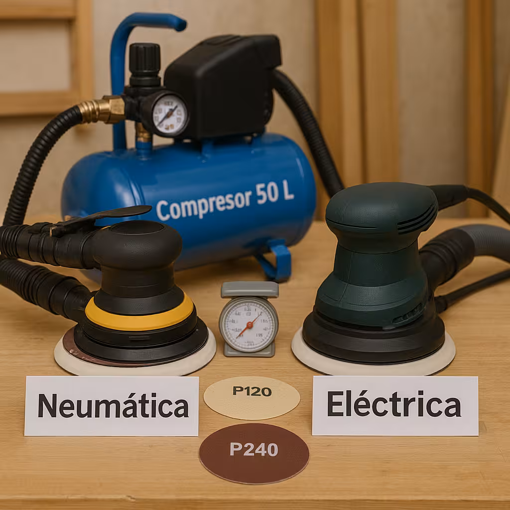 Lijadoras de aire cuándo compensan frente a las eléctricas
