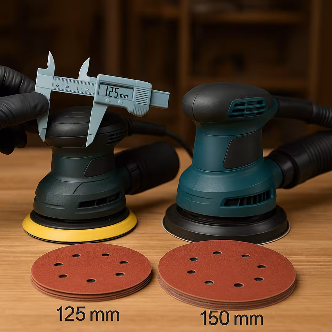 Lijadora 125 mm vs 150 mm: diferencias reales y cuál elegir