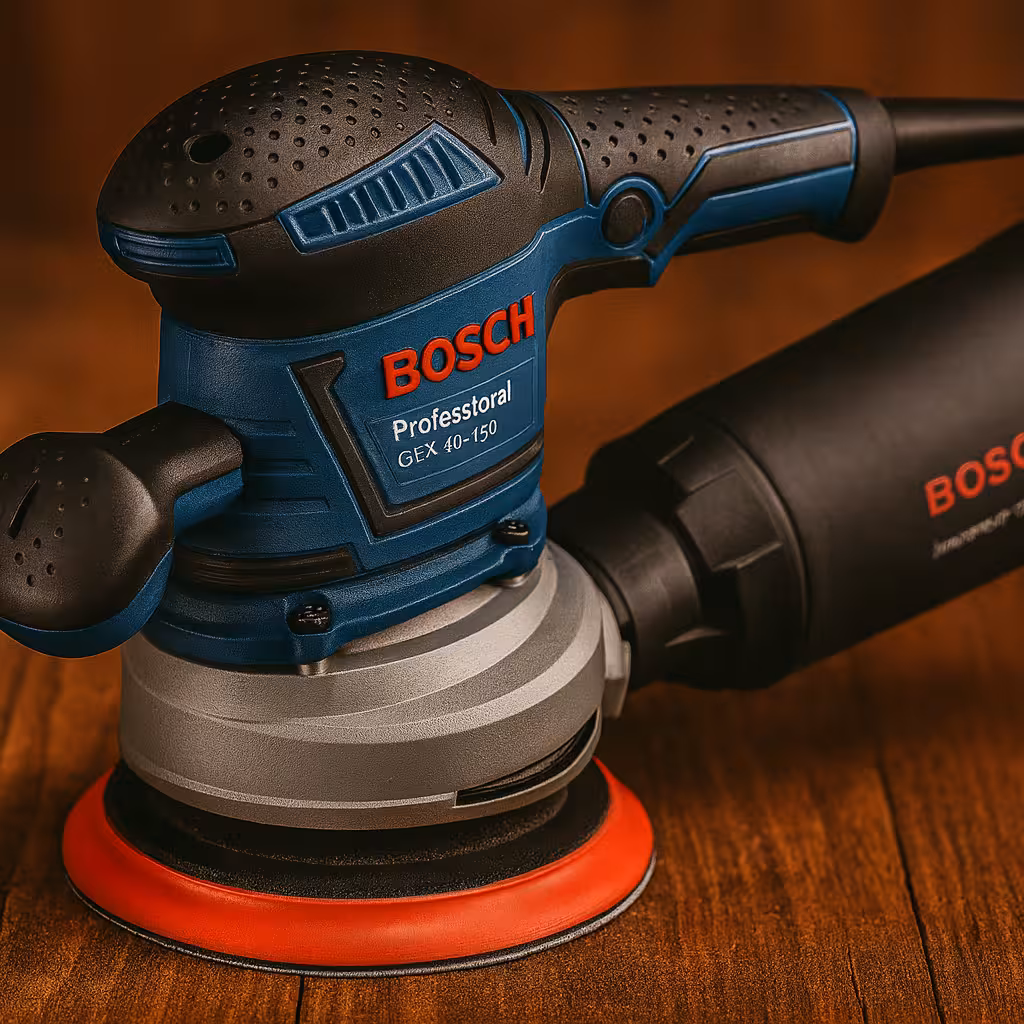 Bosch Professional GEX 40-150 equilibrio y baja vibración en 150 mm