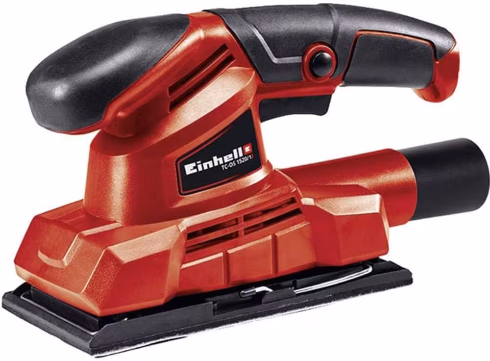 Einhell TC-OS 1520 ligera con bolsa y fijación por pinzas.
