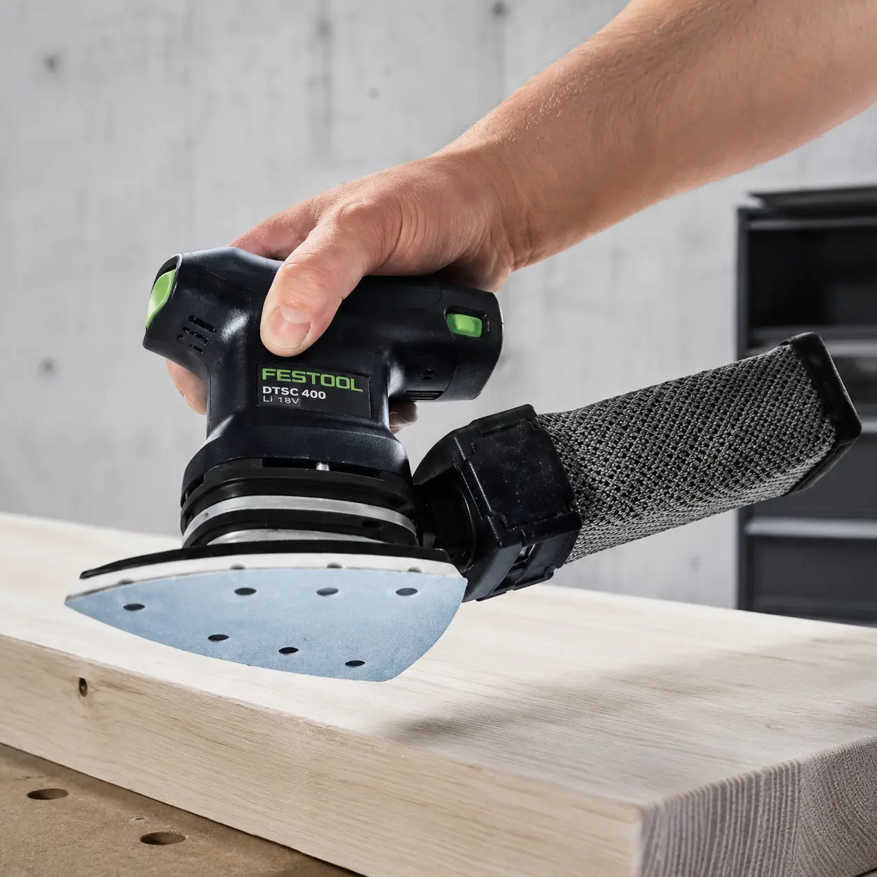Festool DTS 400 REQ-Plus (lijadora delta) con base 100&times;150 mm