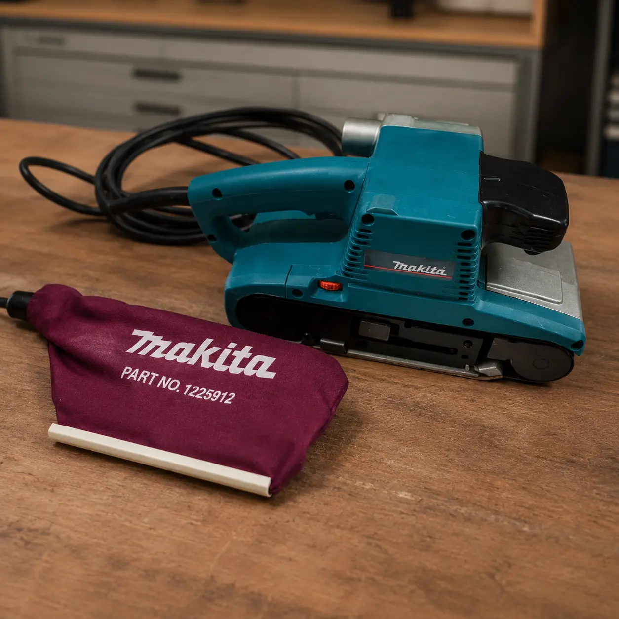 Makita 9404: lijadora de banda 100&times;610 mm con velocidad variable 210&ndash;440 m/min