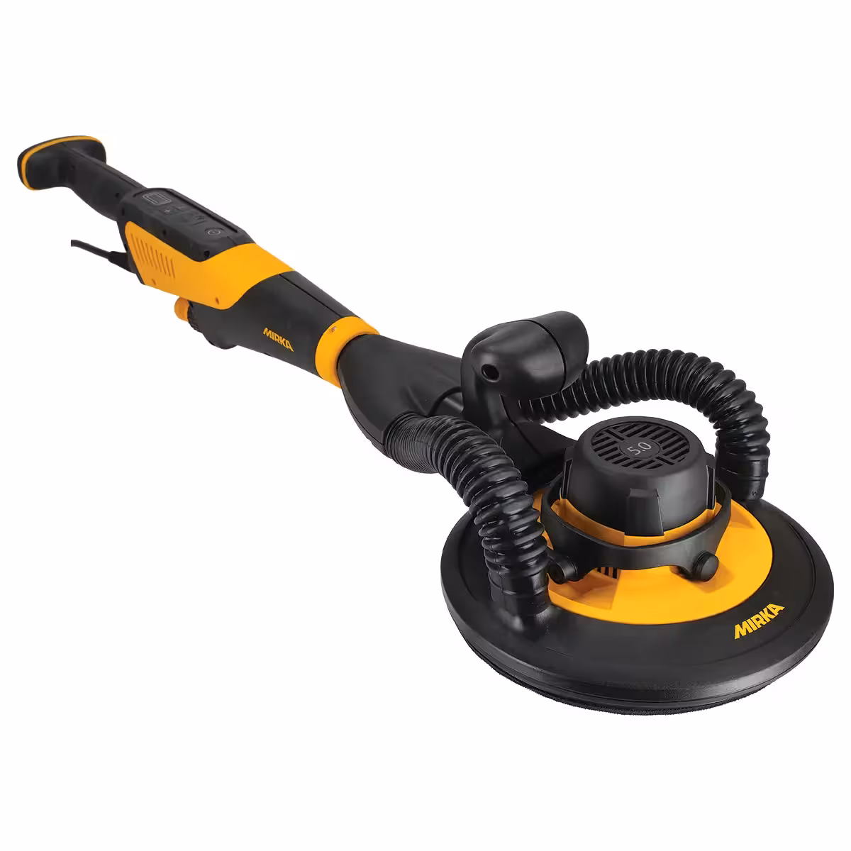 Mirka LEROS 950CV, lijadora de pared 225 mm con cabezal flexible y motor sin escobillas.