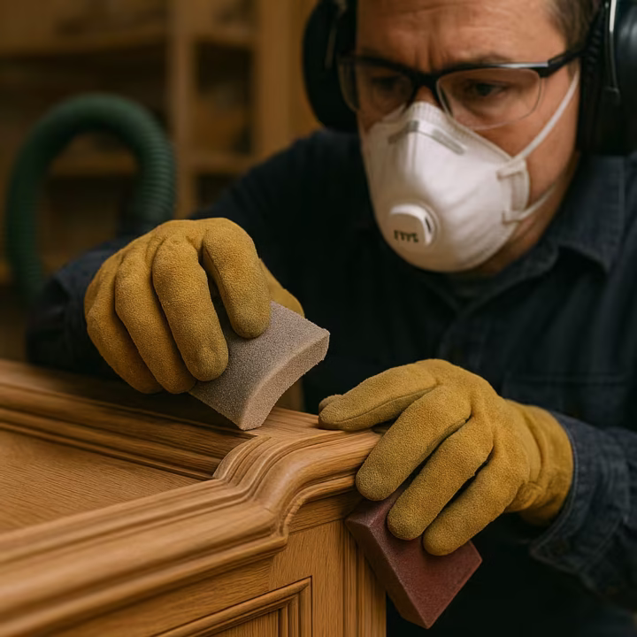 Lijar muebles con molduras perfiles complejos sin dañar