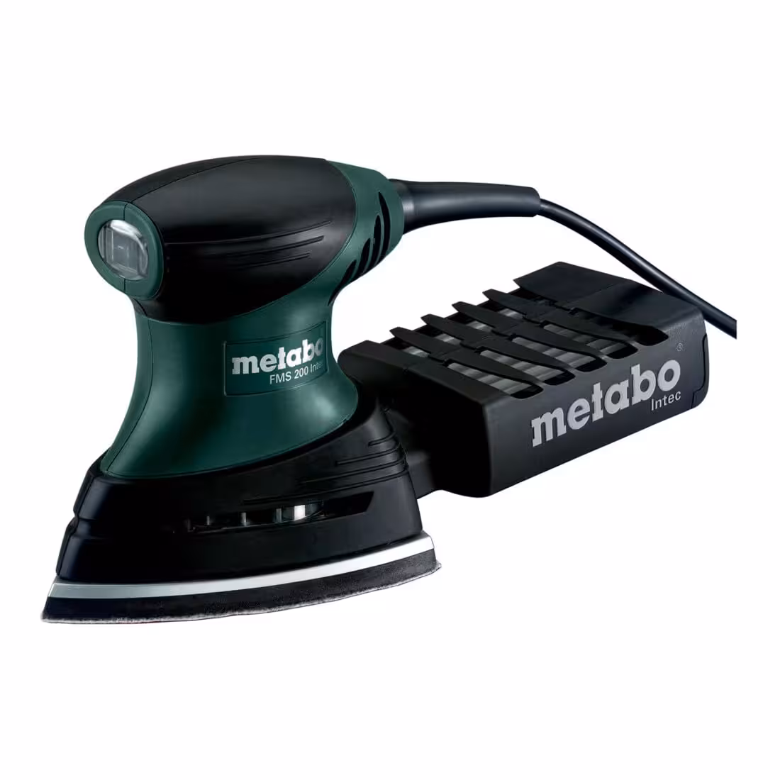 Metabo FMS 200 Intec delta 100×147 mm con cartucho Intec y opción de aspiración