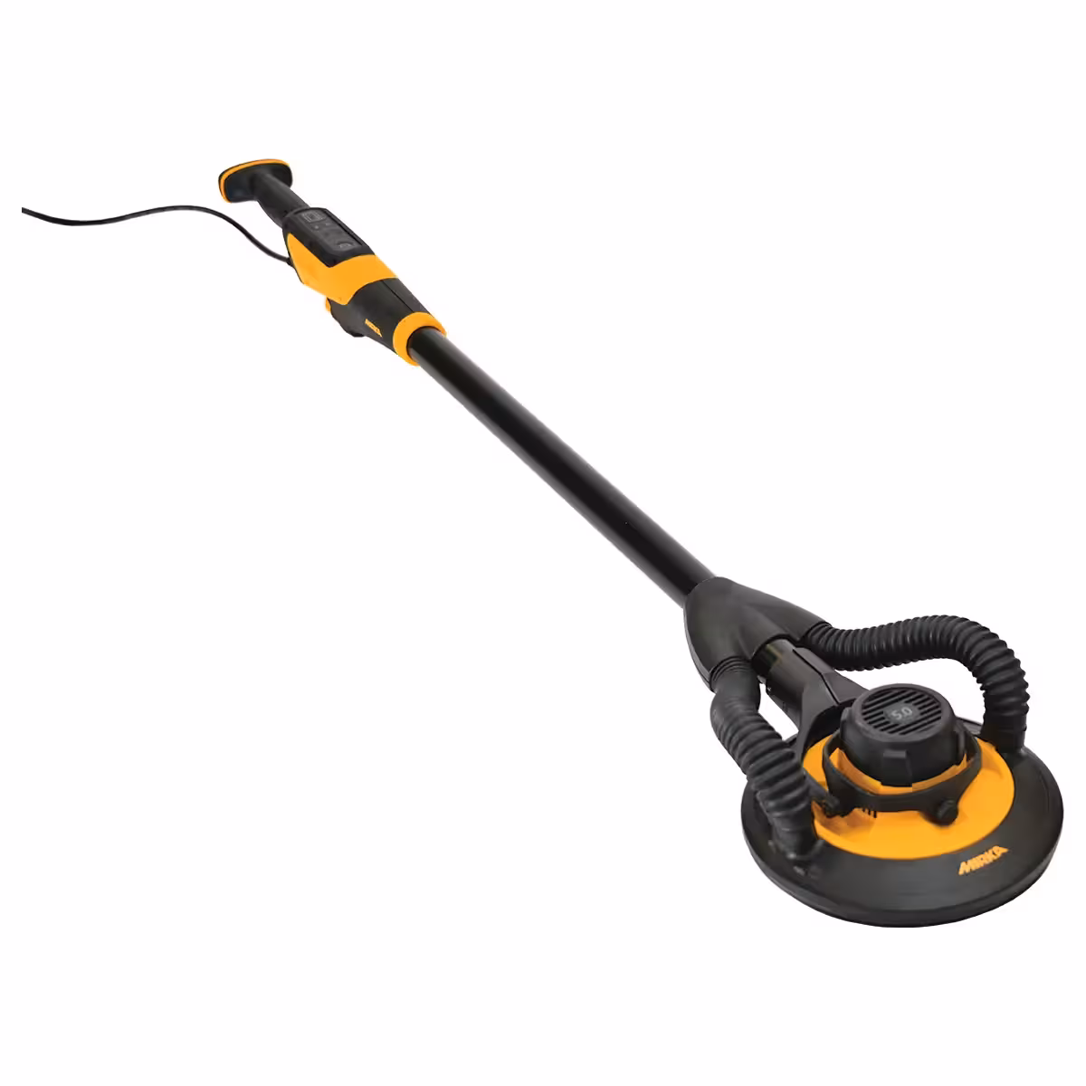 Mirka LEROS 950CV con órbita 5 mm, Ø 225 mm y cabeza flexible 180° para paredes y techos