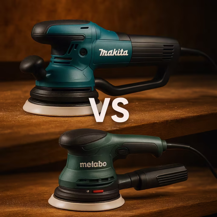Comparativa Makita BO6050J vs Metabo SXE 450 Turbotec