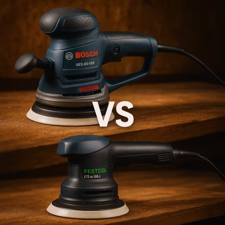 Bosch GEX 40-150 vs Festool ETS EC 1505 (Ø150, 5 mm) ¿cuál elegir para acabado profesional