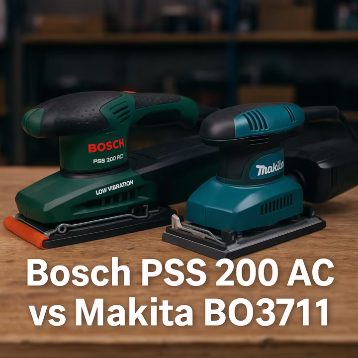 Bosch PSS 200 AC vs Makita BO3711 comparativa de lijadoras orbitales 13