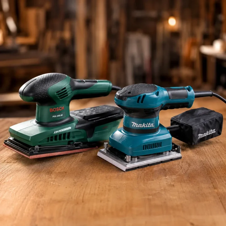 Bosch PSS 200 AC vs Makita BO3711 comparativa de lijadoras orbitales 13
