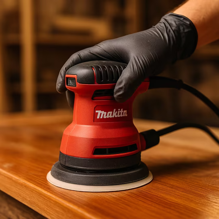 Cómo usar la Makita M9204 para lijar madera barnizada sin rayar