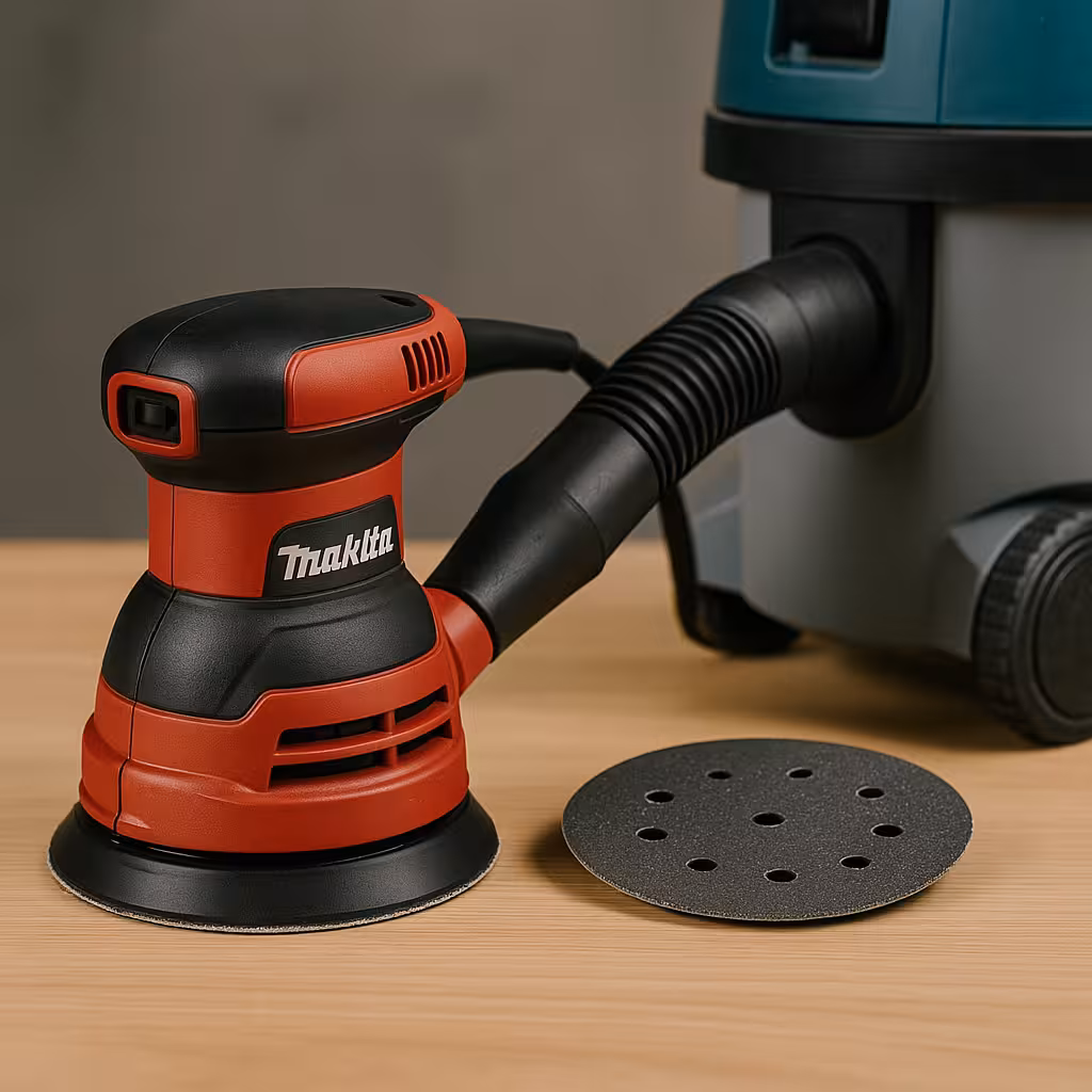 Cómo usar la lijadora Makita M9204 con aspirador para reducir polvo y rayas