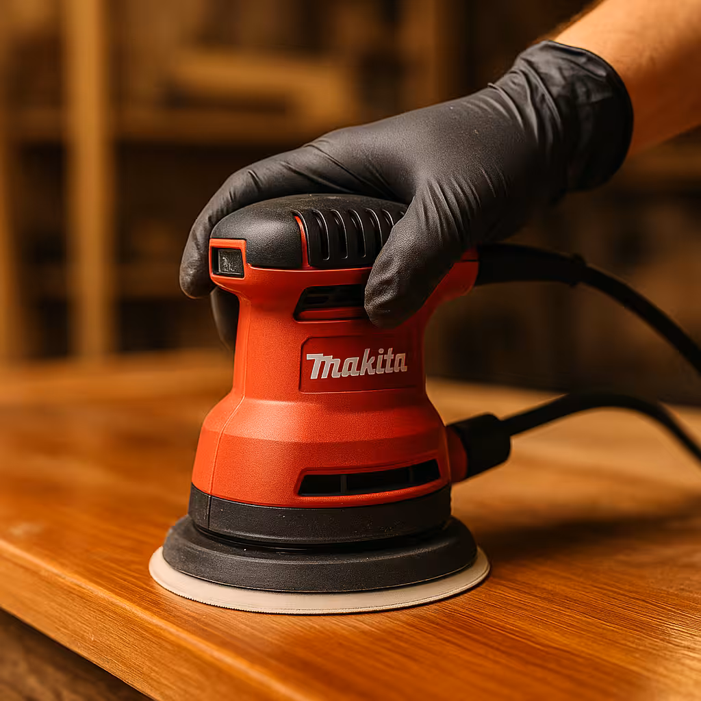 Cómo usar la Makita M9204 para lijar madera barnizada sin rayar