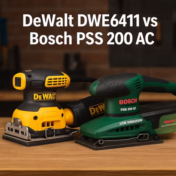 DeWalt DWE6411 vs Bosch PSS 200 AC comparativa de lijadoras orbitales compactas