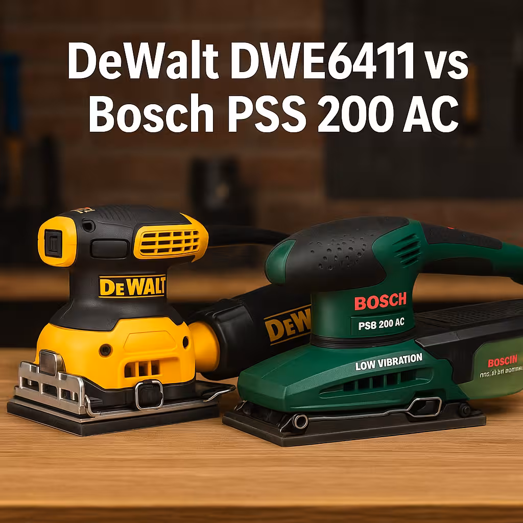 DeWalt DWE6411 vs Bosch PSS 200 AC comparativa de lijadoras orbitales compactas