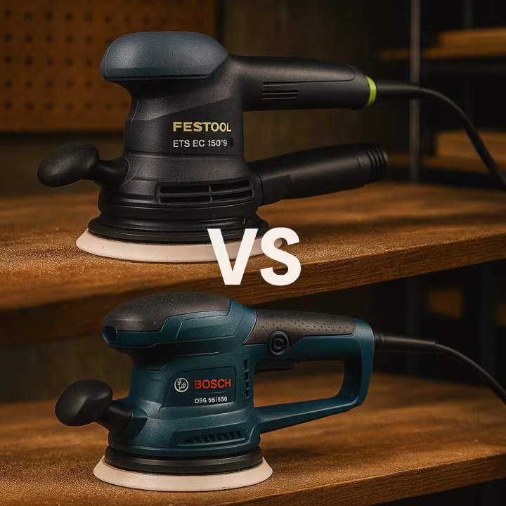 Comparativa Festool ETS EC 1503 vs Bosch GEX 40-150