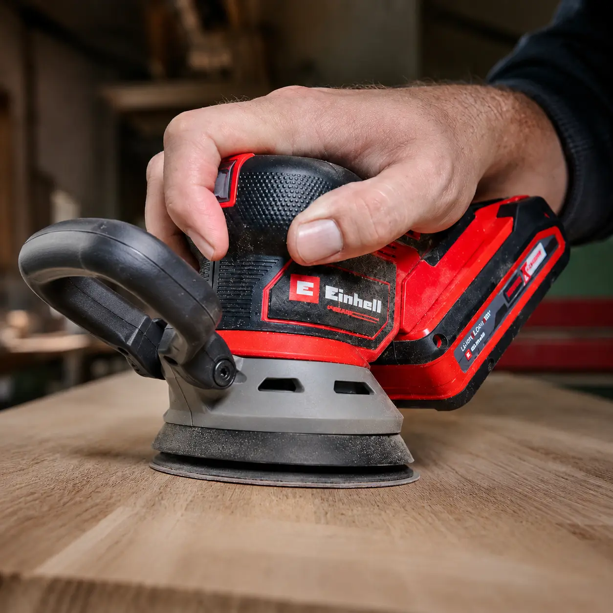 Einhell TP-RS 18/32 Li BL-Solo: lijadora exc&eacute;ntrica a bater&iacute;a 18 V Power X-Change con plato &Oslash;125 mm y &oacute;rbita 3,2 mm