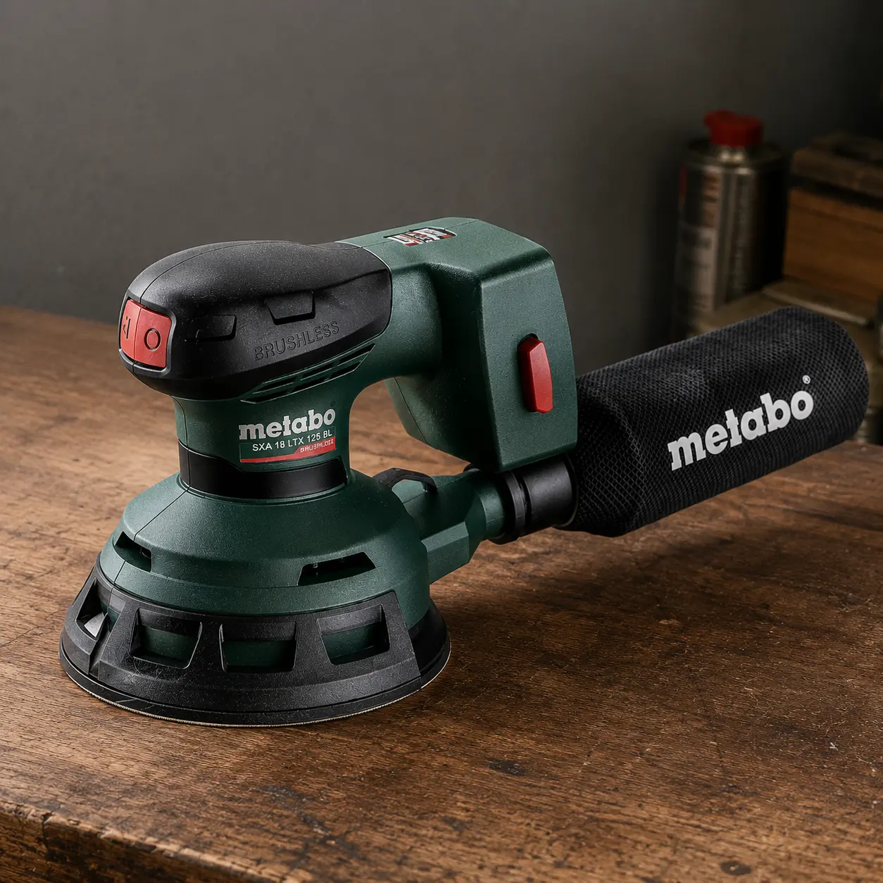 Metabo SXA 18 LTX 125 BL (18V): lijadora exc&eacute;ntrica &Oslash;125 mm con &oacute;rbita 2,0 mm y rango 8.000&ndash;20.000 opm.