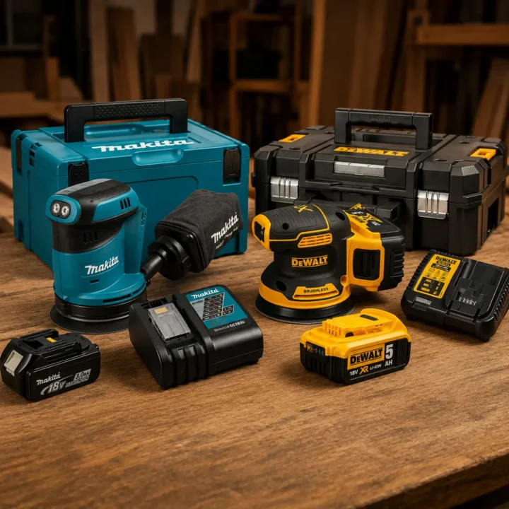 Makita DBO180Z vs DeWalt DCW210N ¿qué 18V Ø125 elegir este año