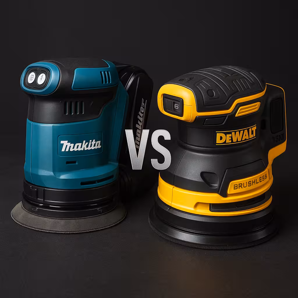 Makita DBO180Z vs DeWalt DCW210N ¿qué 18V Ø125 elegir en 2025