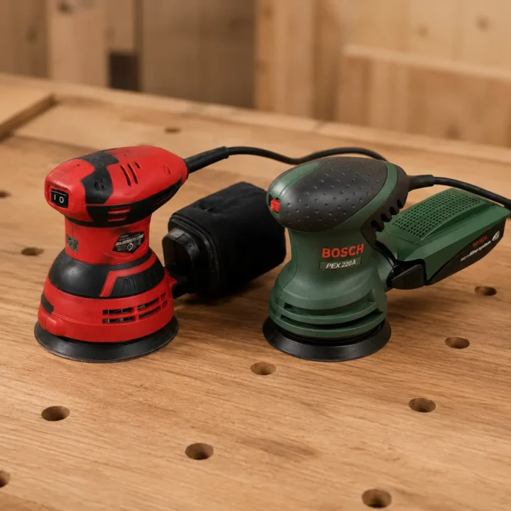 Makita M9204 vs Bosch PEX 220 A ¿qué lijadora Ø125 mm te conviene