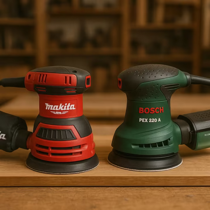 Makita M9204 vs Bosch PEX 220 A ¿qué lijadora excentrica de 125 mm te conviene