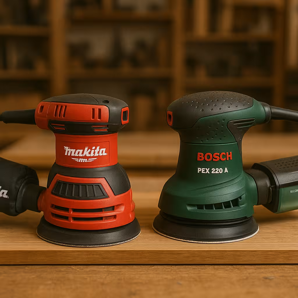 Makita M9204 vs Bosch PEX 220 A ¿qué lijadora excentrica de 125 mm te conviene