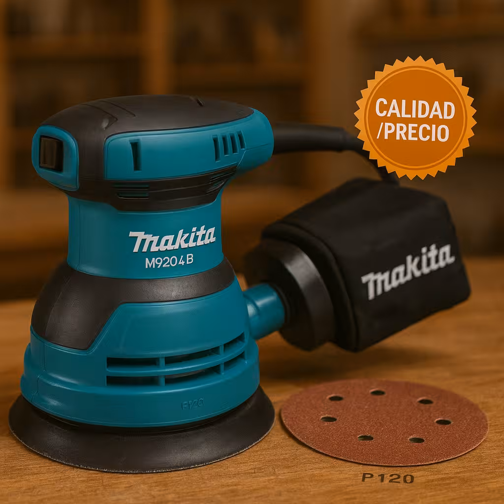 Makita M9204B (MT Series) roto orbital 125 mm con gran relación calidadprecio