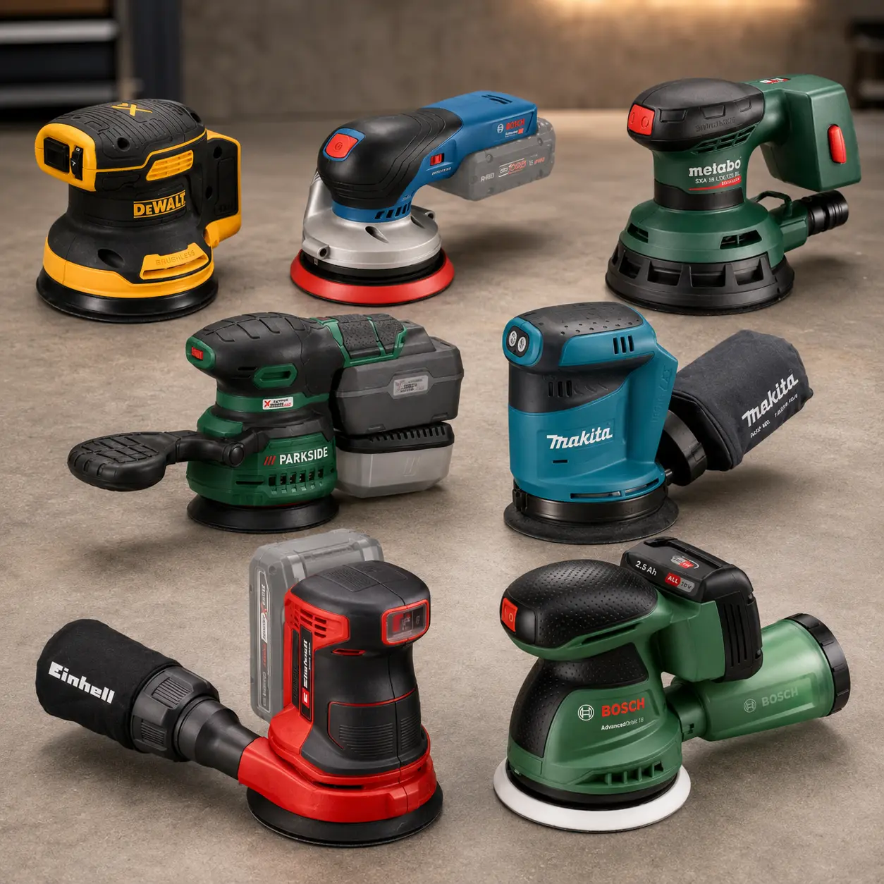Lijadora exc&eacute;ntrica a bater&iacute;a Einhell TE-RS 18 Li &Oslash;125 (Power X-Change)