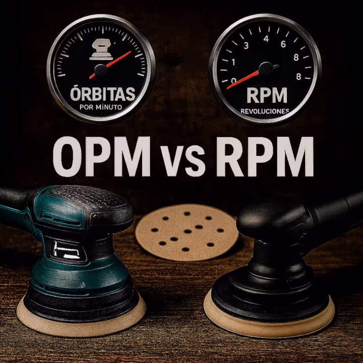 OPM vs RPM en lijadoras qué significa y cómo elegir el rango correcto