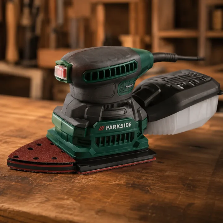 Parkside 2 en 1 lijadora triangular y orbital rectangular 200 W