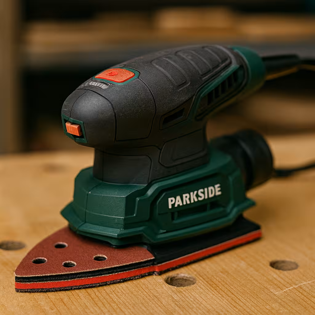 Parkside 2 en 1 lijadora triangular y orbital rectangular 200 W