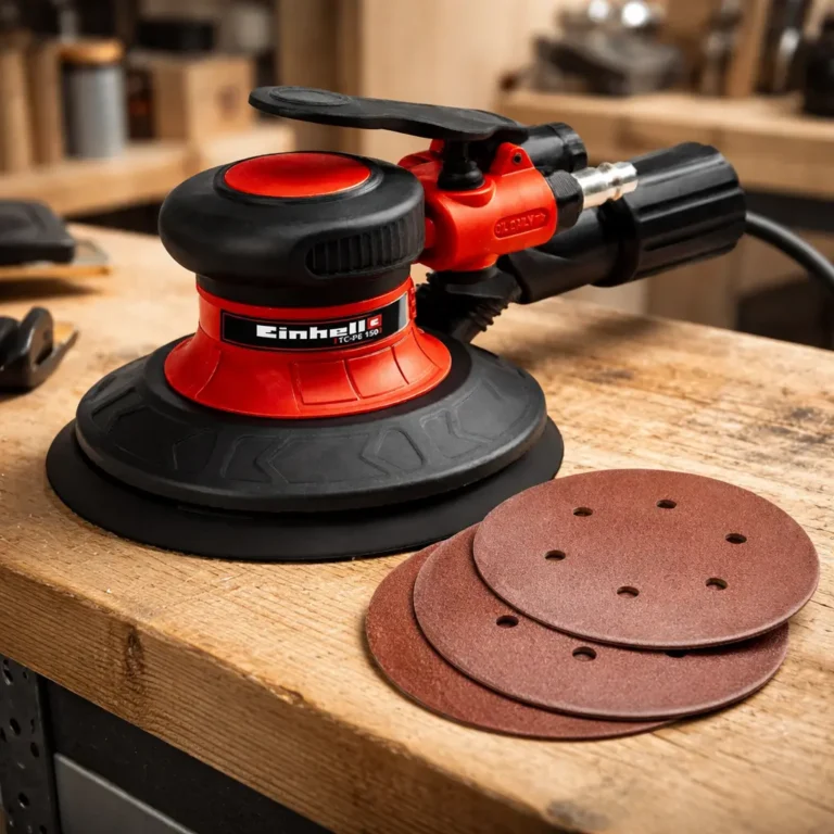 Lijadora neumática Einhell TC-PE 150: review y guía de compra (Ø150, 6,3 bar)
