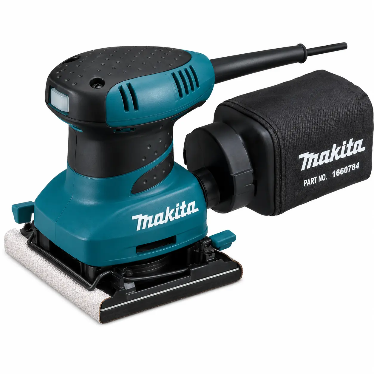 Lijadora orbital Makita BO4556 de un cuarto de hoja